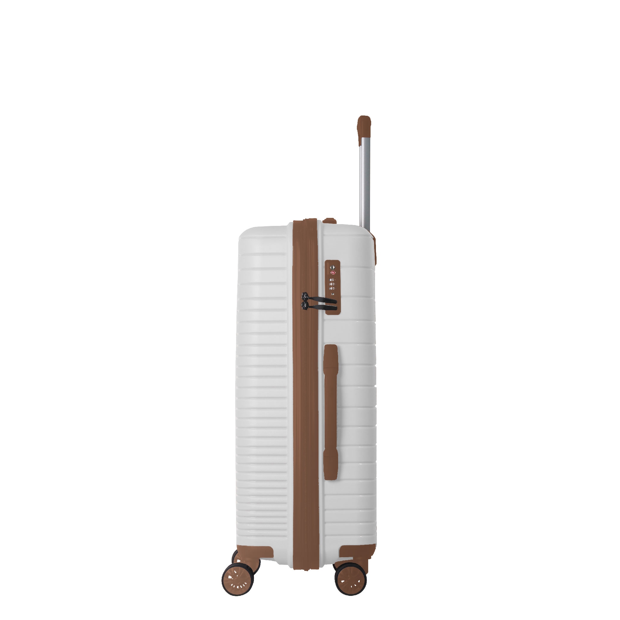 Luggage Set 3 Piece, PP Hardshell Carry On Suitcase With Spinner Wheels & TSA Lock, Lightweight Suitcases For Business, Trip, (20"/24"/28"), White_voghion.com